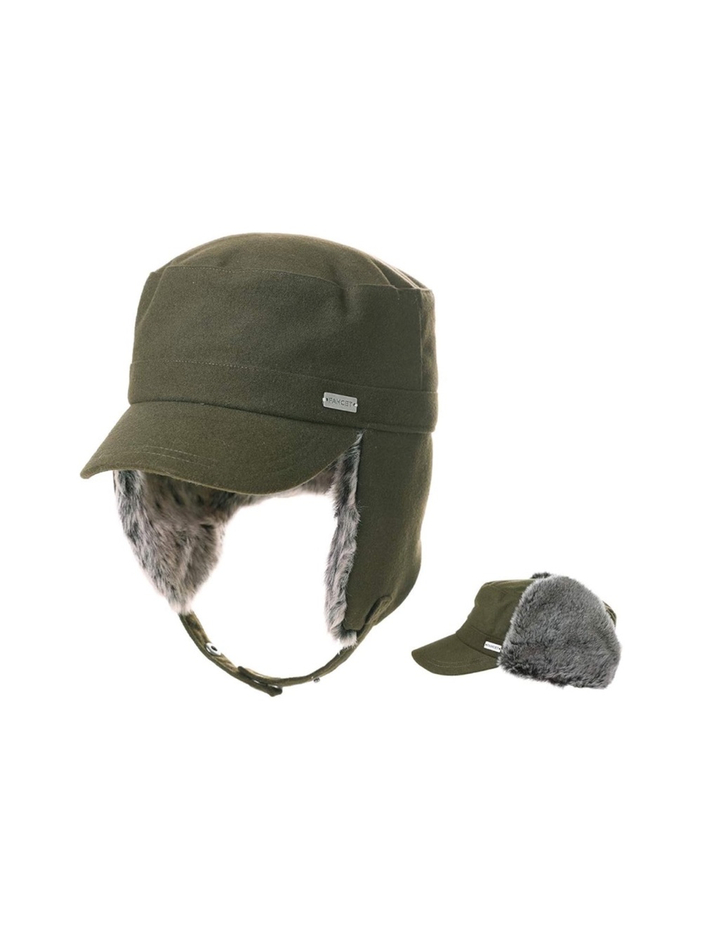 Unisex Winter Trapper Hat with Faux Fur Ear Flaps, Adjustable, Windproof,